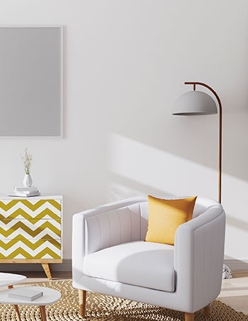 Upscale restaurant interior